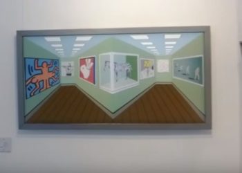 Ilusão de óptica no museu; não se engane!